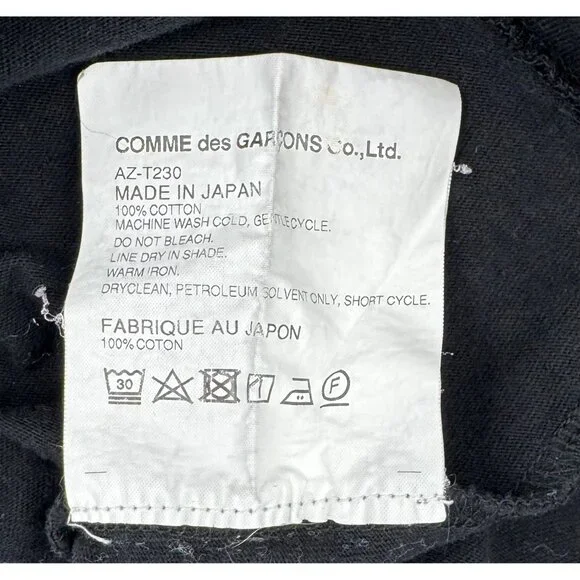 Comme Des Garcons Play Black Heart Logo jersey T-Shirt Size L Made In Japan - Picture 6 of 14